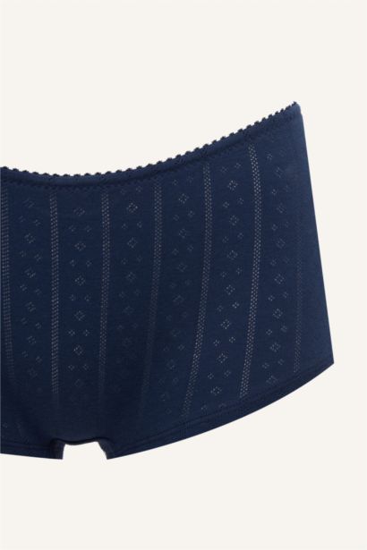 Pamuklu Çiçek Desenli Boxer