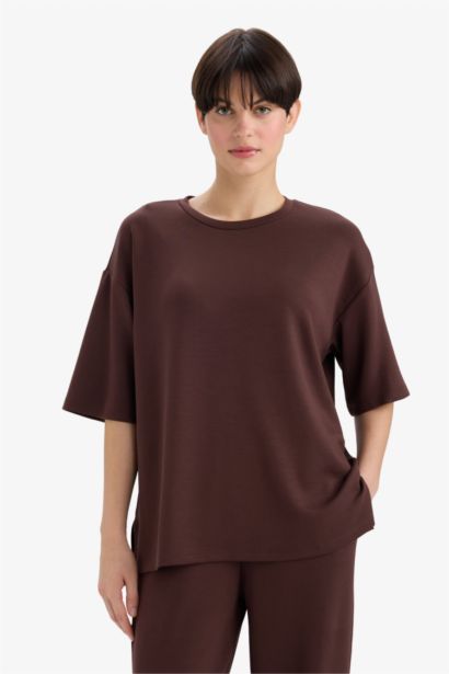 Relax Fit Crew Neck Basic T-Shirt