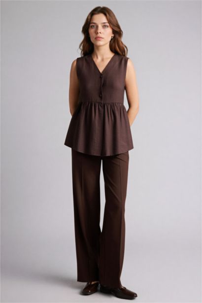 Regular Fit V-Neck Vest