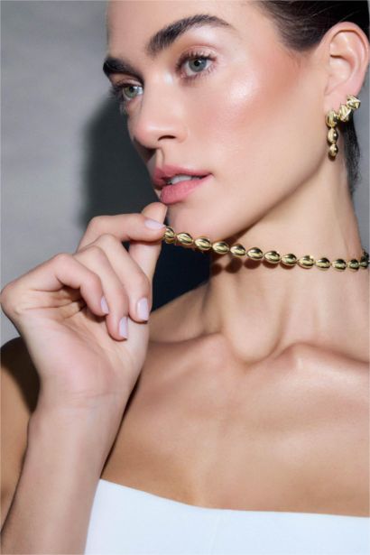 Reis X DeFacto Deniz Kabuğu Desenli Gold Kolye