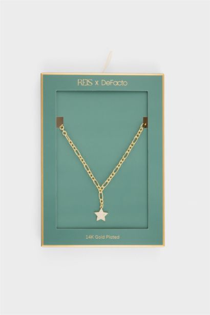 Reis X DeFacto Yıldız Figürlü Gold Kolye