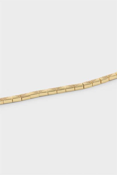 Reis X DeFacto Diktörtgen Desenli Gold Bileklik