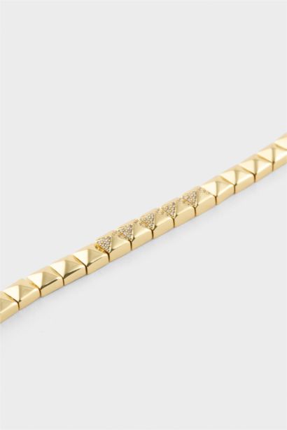 Reis X DeFacto Kare Figürlü Gold Bileklik