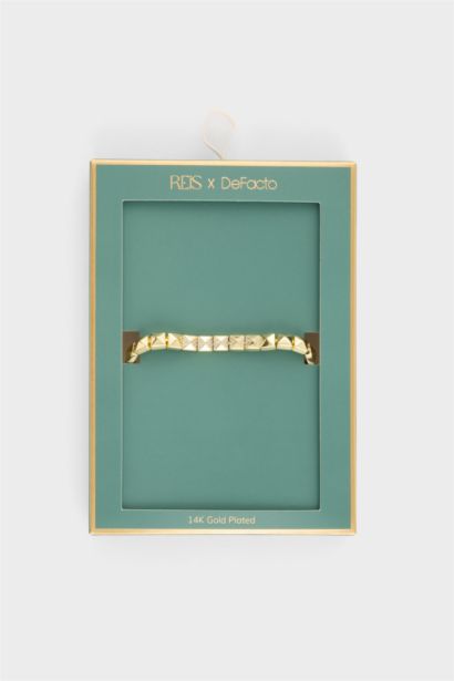 Reis X DeFacto Kare Figürlü Gold Bileklik