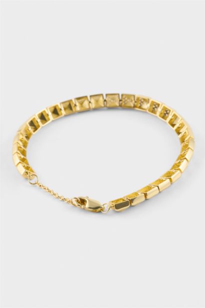 Reis X DeFacto Kare Figürlü Gold Bileklik