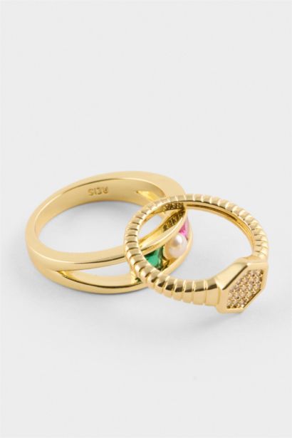 Reis X DeFacto 2'li Gold Yüzük