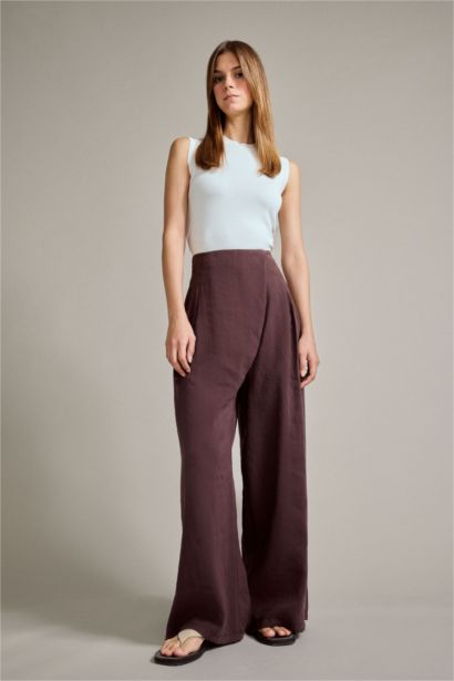 Relax Fit Regular Hem modal Trousers