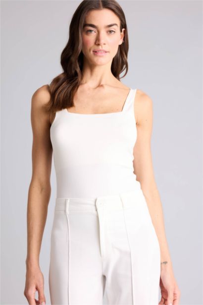 Square Collar Tank Top
