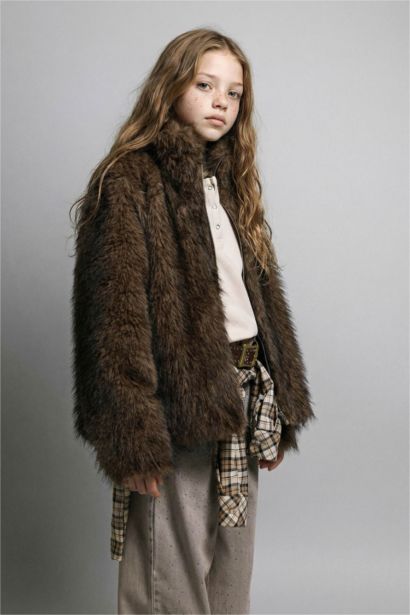 Girl High Neck Puffer Jacket