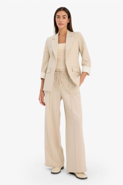 Oversize пиджак жағалы блейзер