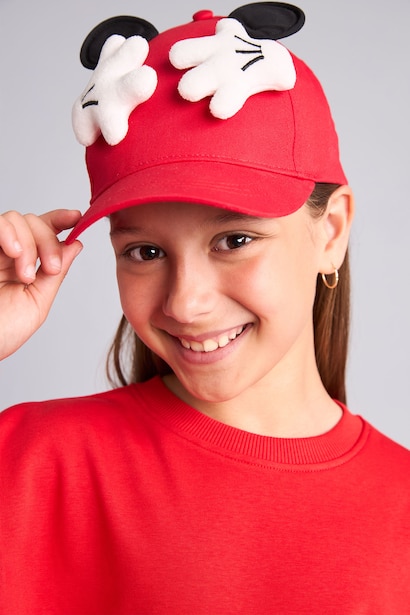 Girl Disney Mickey & Minnie 3D Cotton Cap