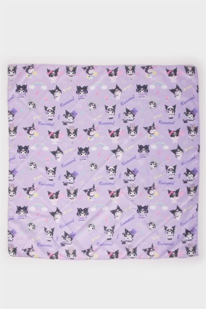 Kuromi Desenli Saten Şal Kız Çocuk