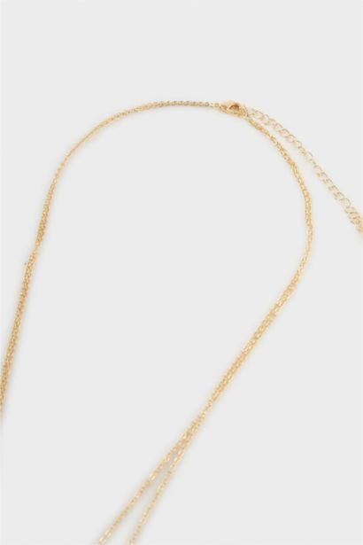 Woman Gold 2 Piece Necklace
