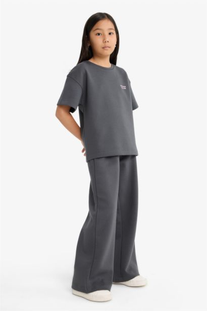 سيت بناتي تيشيرت وبنطلون بجامة - قطعتين