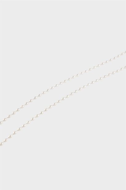 Kadın Silver 2'li Çelik Kolye