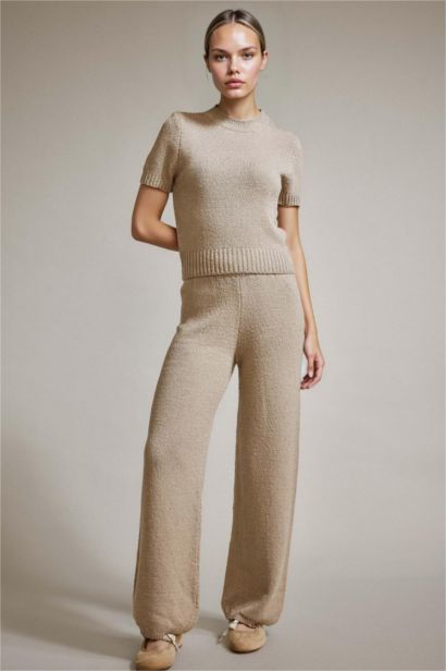 بنطرون قصة مريحة برجل عادي وخصر عادي