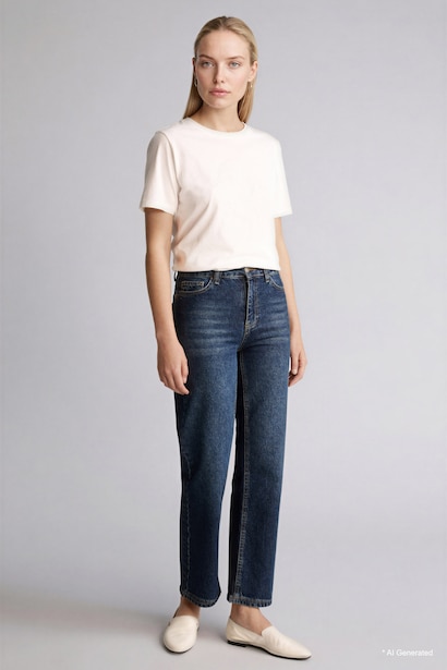 Regular Fit Crew Neck Patterned Cotton T-Shirt
