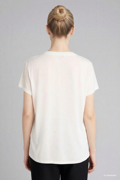 Relax Fit Crew Neck Printed T-shirt