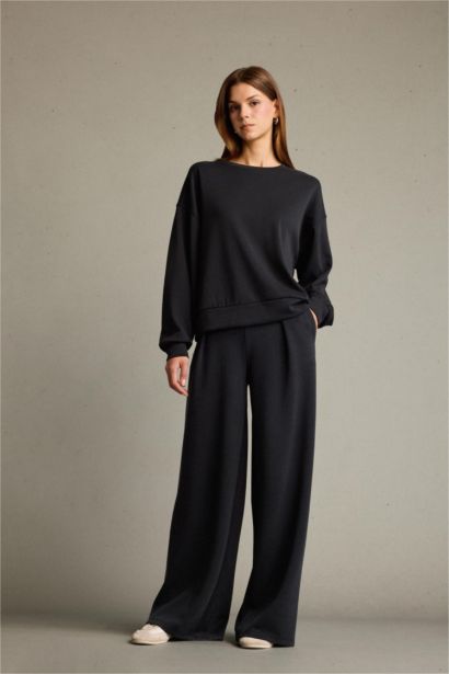 Regular Fit Regular Hem modal Trousers