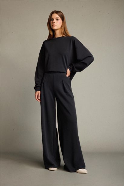 Regular Fit Regular Hem modal Trousers