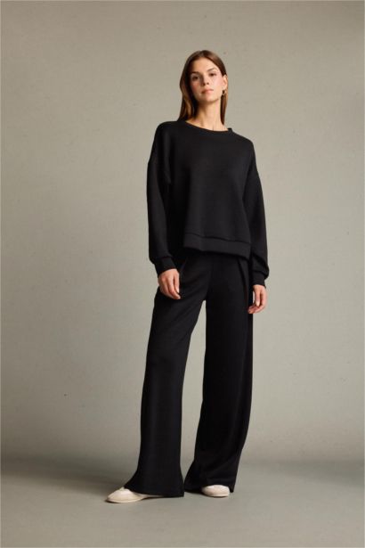 Regular Fit Regular Hem modal Trousers