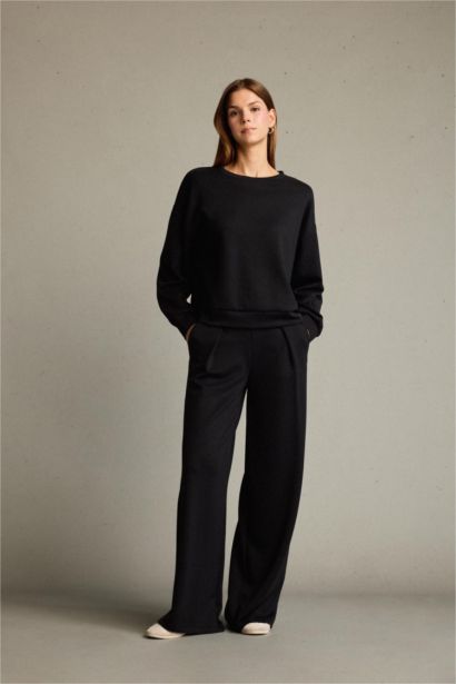 Regular Fit Regular Hem modal Trousers