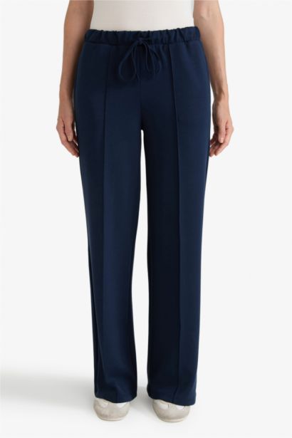 Relax Fit Normal Waist Straight Leg Modal Trousers