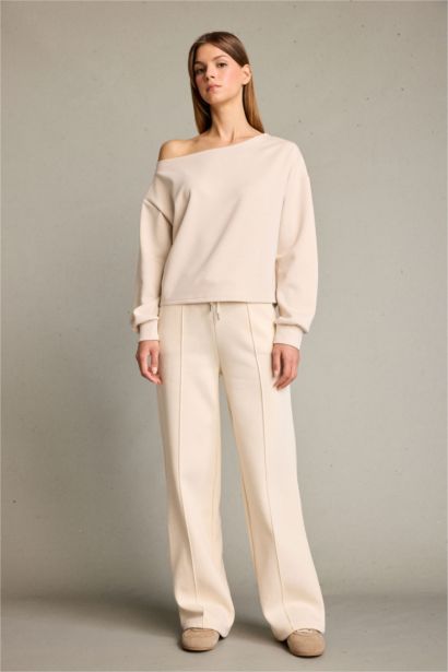 سويت شيرت مودال بياخة عريضة