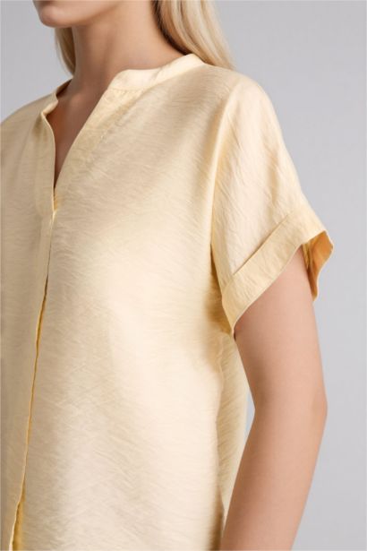 Relax Fit Off Neck Short Sleeve Blouse