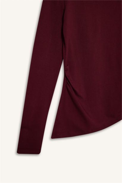 تيشيرت ردن طويل تول سليم فيت وياخة عريضة