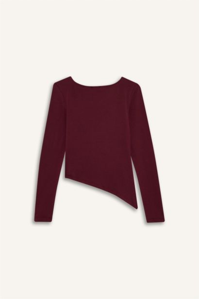 تيشيرت ردن طويل تول سليم فيت وياخة عريضة