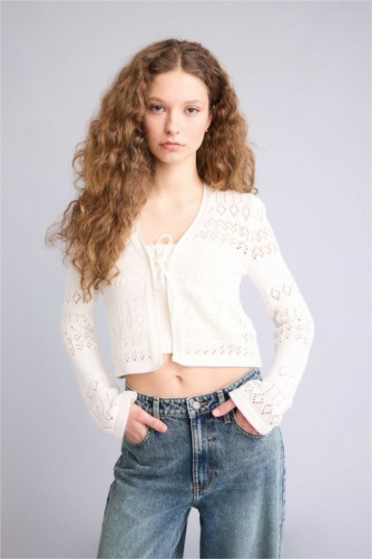 Slim Fit V-Neck Knitwear Cardigan