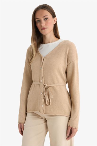 Regular Fit V-Neck Knitwear Cardigan