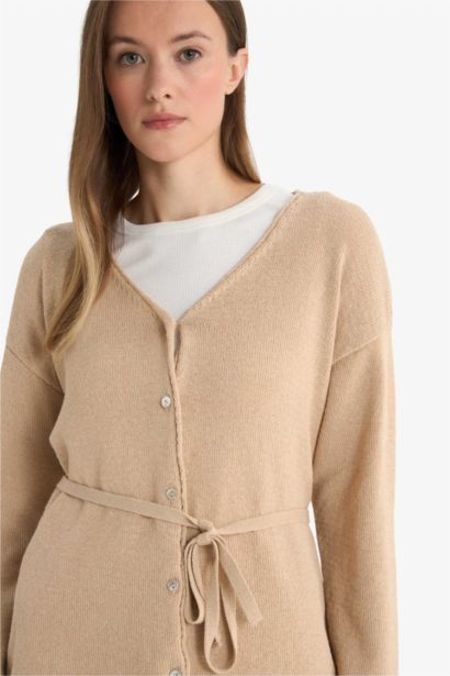 Regular Fit V-Neck Knitwear Cardigan