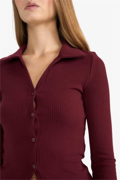 جاكيت تريكو مخصر سليم فيت مضلع بياخة بولو