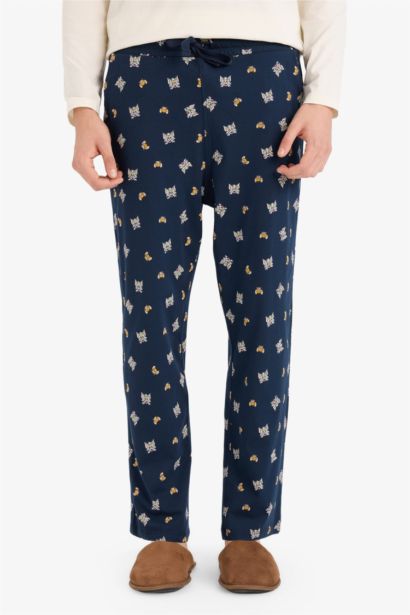 سيت بجامة قصة عادية كم طويل من توم وجيري - قطعتين