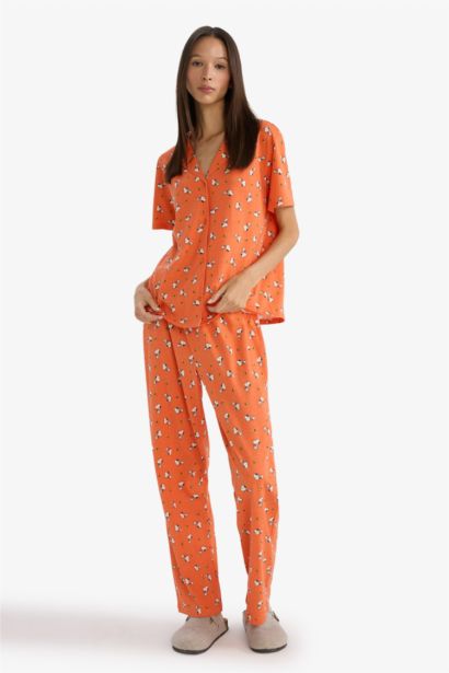 Комплект из 2 предметов Snoopy Regular Fit с коротким рукавом