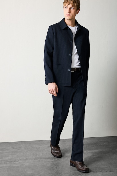 Regular Fit Normal Waist Straight Leg Classic Trousers