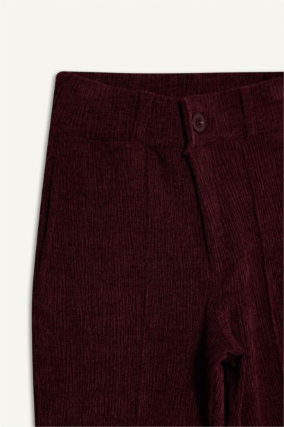 Girl Wide Leg Velvet Trousers