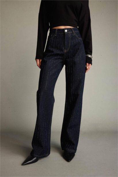 %100 Pamuk Relax Fıt Jean Pantolon