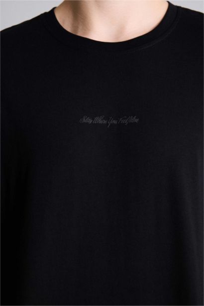 تيشيرت نص ردن مطبوع