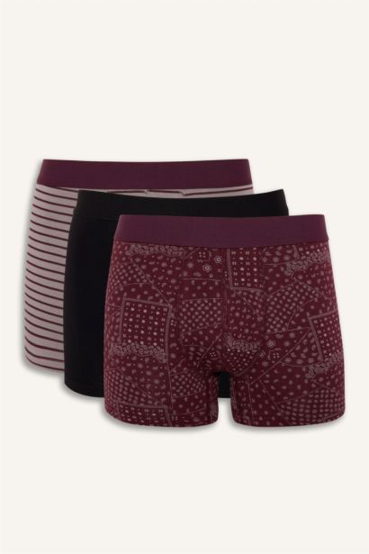 Regular Fit Paisley 3 Piece Boxers