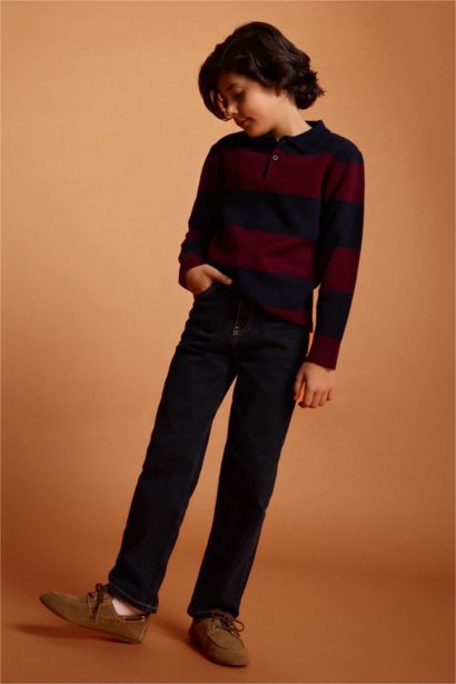 Boy Straight Fit Denim Trousers