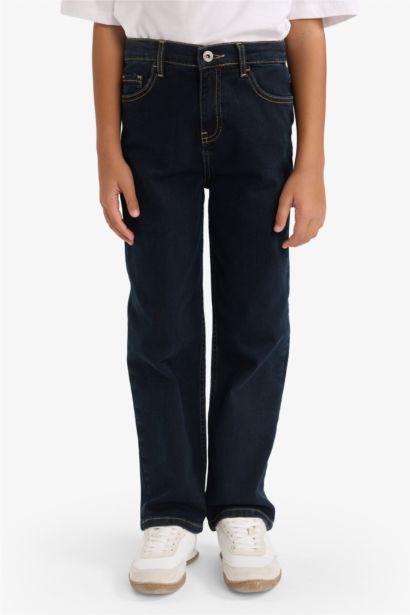Boy Straight Fit Denim Trousers