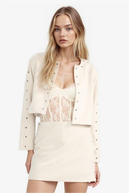 Mini Jupe taille normale en suédine