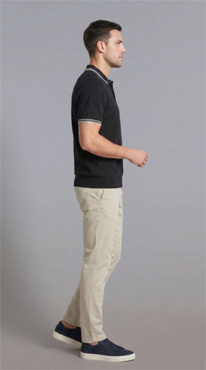 100% Cotton Knit Polo T-Shirt