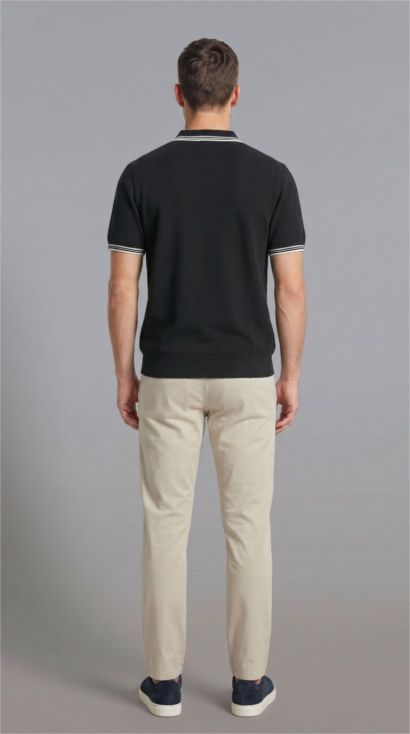 100% Cotton Knit Polo T-Shirt