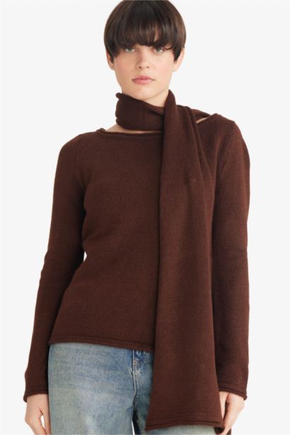 Regular Fit Boat Collar Knitwear Pullover