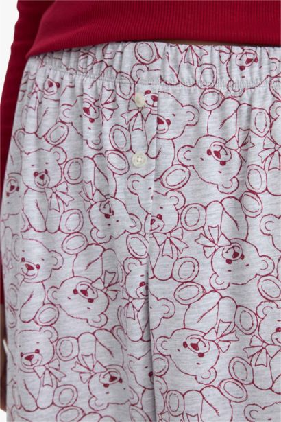 Regular Fit Patterned Pajama Bottoms