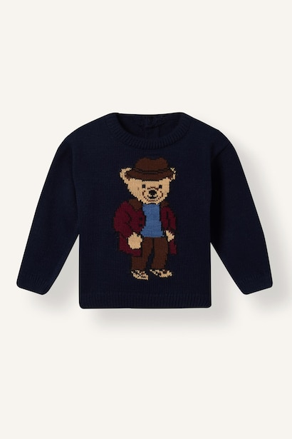 Baby Boy Oversize Fit Crew Neck Pullover